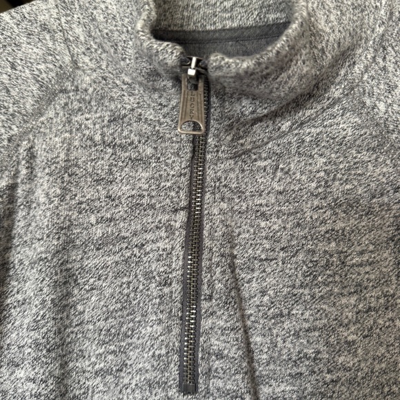 Men’s Lucky Brand Grey Half Zio Pullover Sweater Size Small - Picture 3 of 8